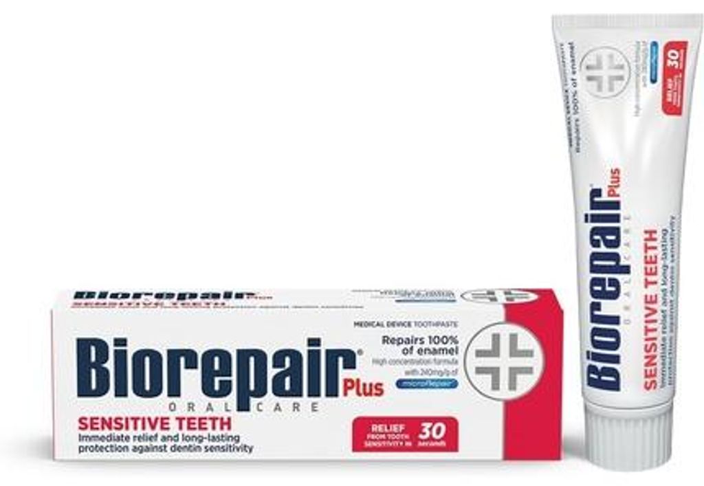BIOREPAIR Plus Zahnpasta für empfindliche Zähne 75 ml Produktbild 
