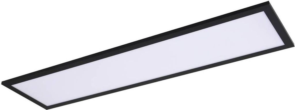 Lindby LED-Panel Enhife, schwarz, 80 x 20 cm, Metall, Produktbild 