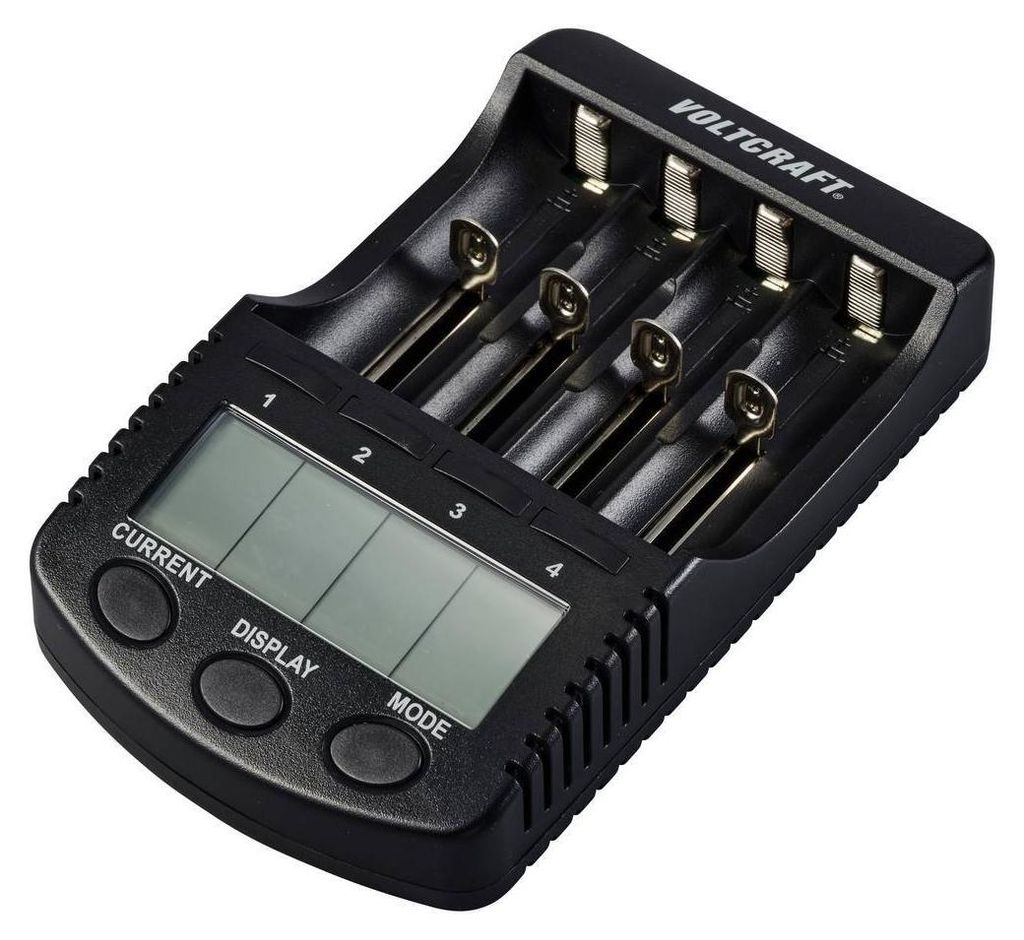 VOLTCRAFT CC-2 Rundzellen-Ladegerät NiMH, NiCd, LiIon Mignon (AA), Micro (AAA), Baby , Sub-C, 26650, 26500, 18650, 1