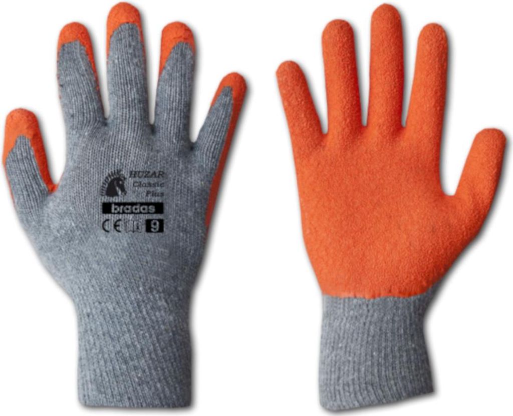 Arbeitshandschuhe Latexbeschichtung orange Classic Plus 9 Produktbild 