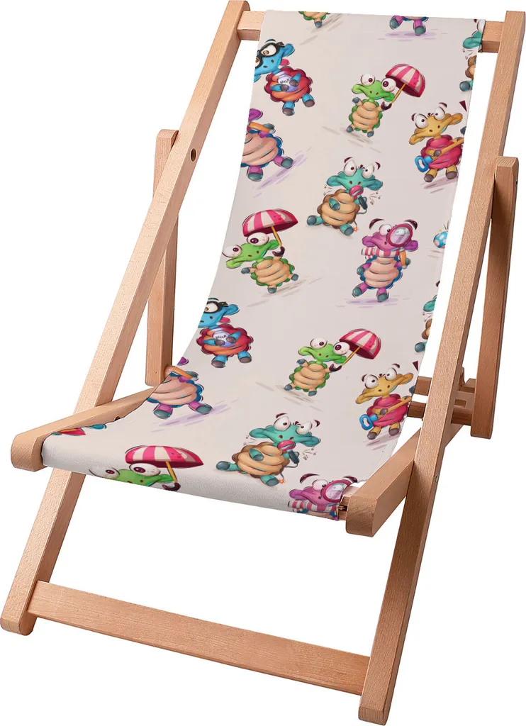 Sdraio per bambini Dreamroots in faggio | Funny Turtles 130kg