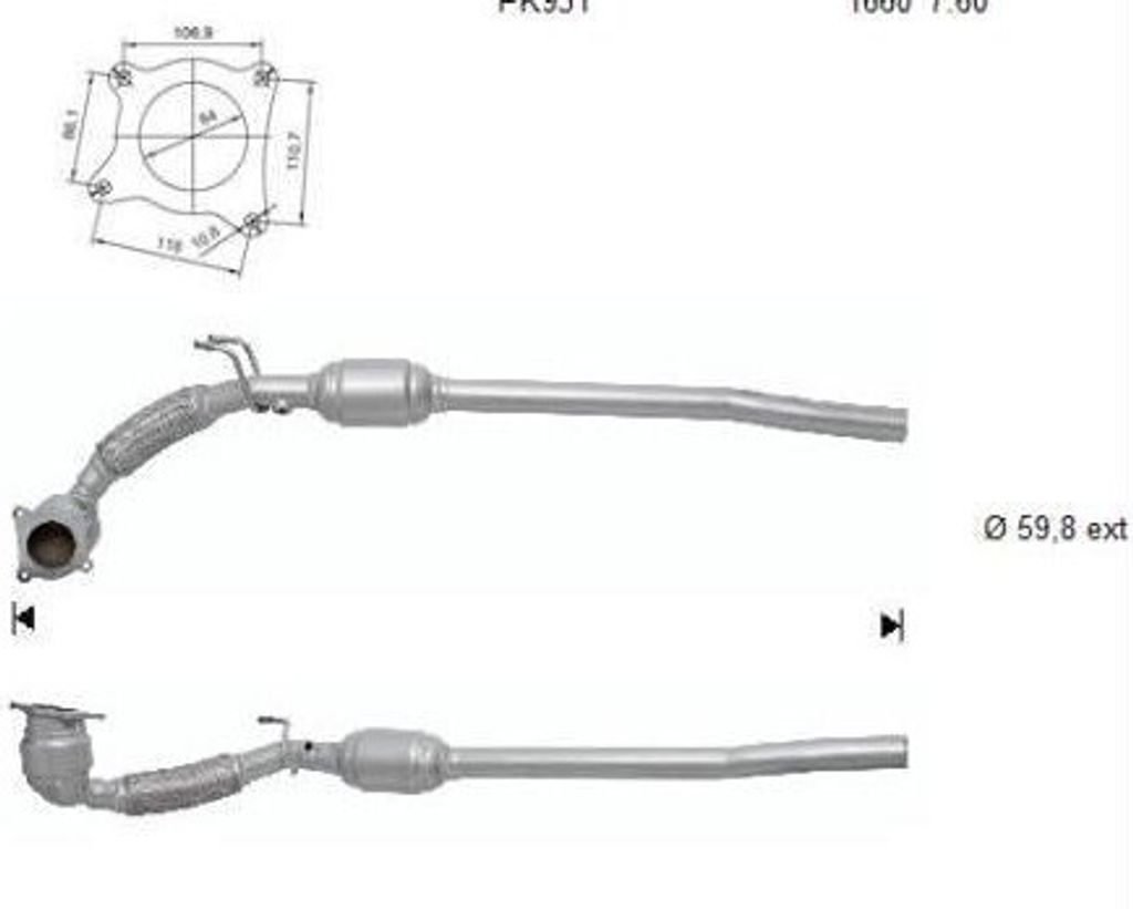 VEGAZ Katalysator Kat für VW Golf V Schrägheck (1K1) AK-894