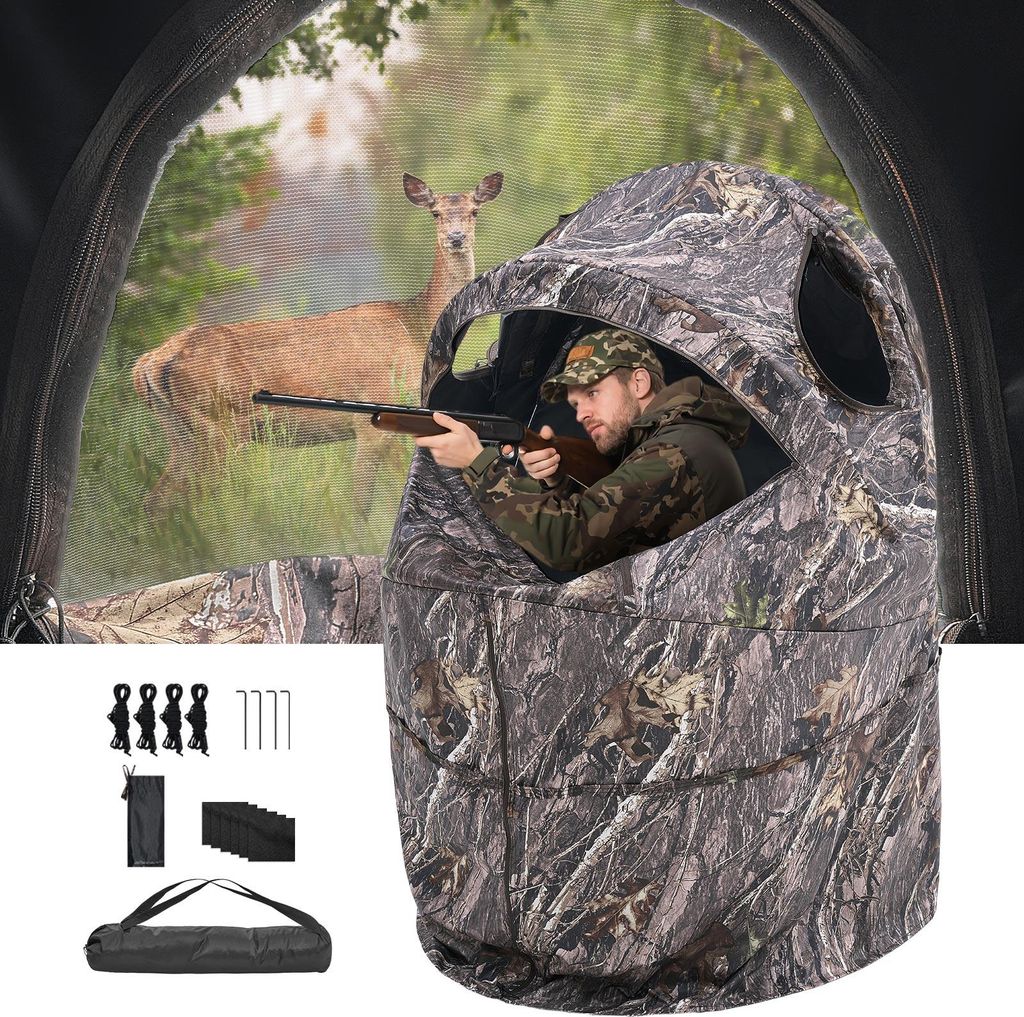 VEVOR Jagdzelt Jagdversteck für 1 Person, Bodenblenden mit Produktbild 