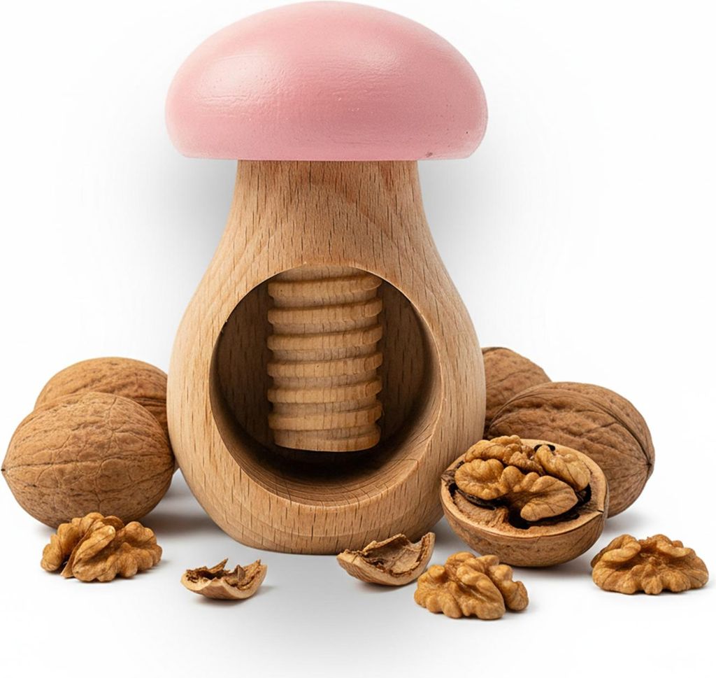 Nussknacker Holzpilz Rosa Pilz