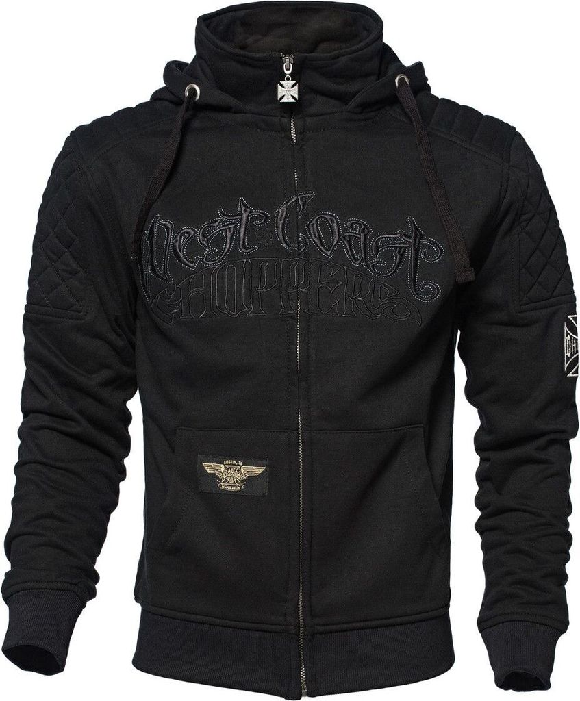 West Coast Choppers Por Vida Zip Hoody black XXL