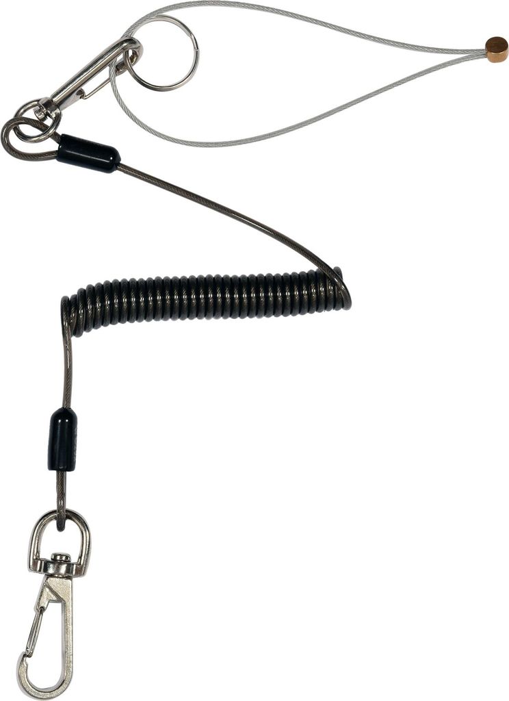 Sicherungsseil für Werkzeuge Ø1 mm, 52–170 cm, 2 kg Belastung