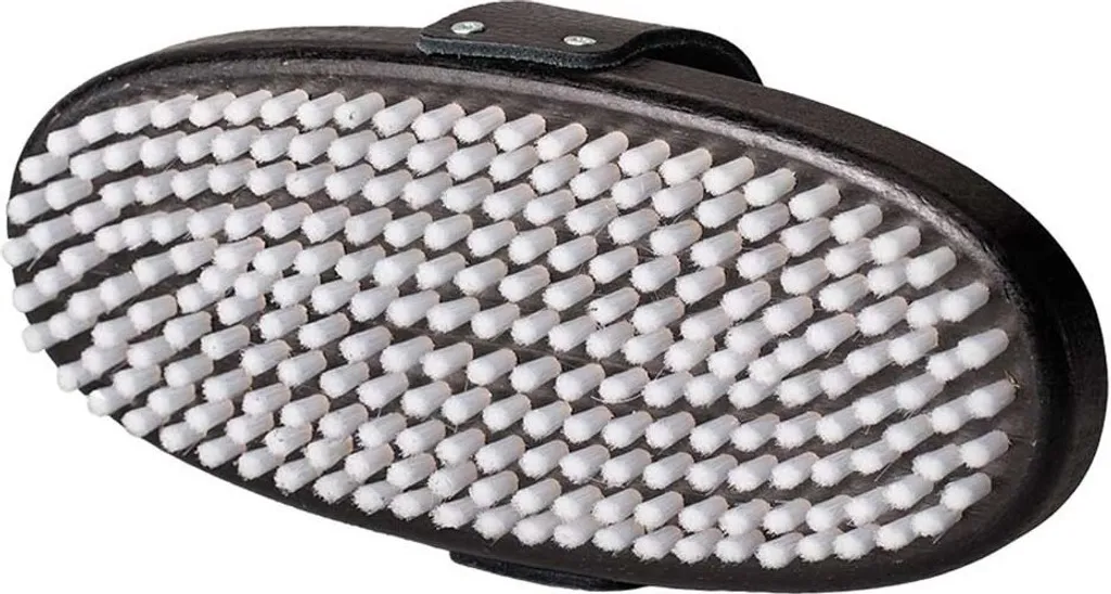 Brosse à cirer Snoli nylon ovale argent - Structure souple et polissage net