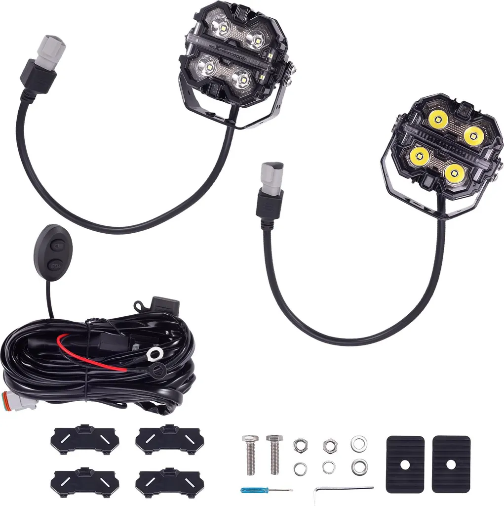 Projecteur LED Off Road 3,5" avec Side Shooter et Éclairage RGB DRL