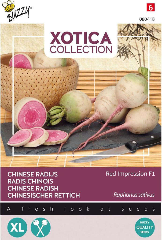 Xotica Japanse Radijs Red Impression F1 zaden Buzzy Productafbeelding 