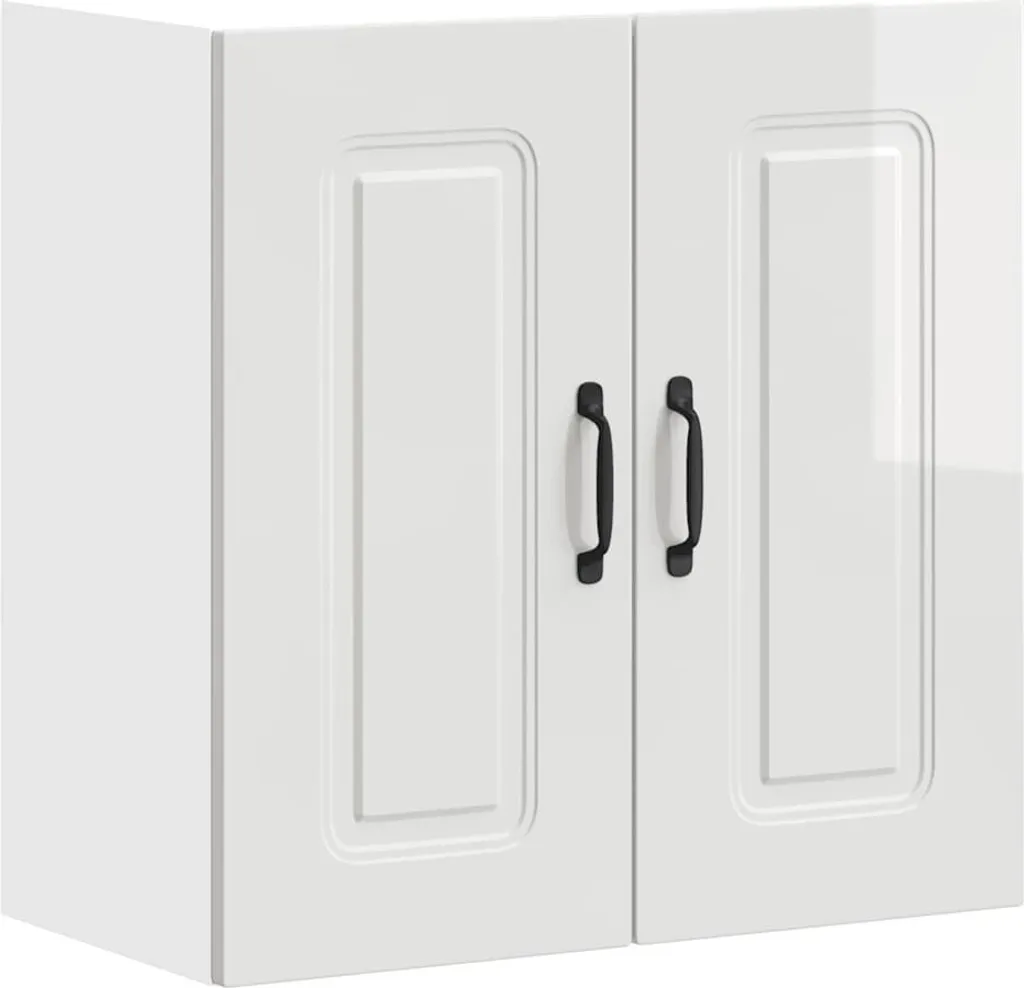 Cucina Moderna Kalmar Bianco Lucido: Parete Attrezzata di Design