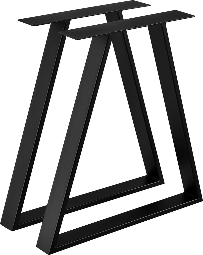 In And OutdoorMatch Steel A /2 Tischbein Ned - 2er-Set - Möbelbein - 70 x 10 x 72 cm - Schwarz