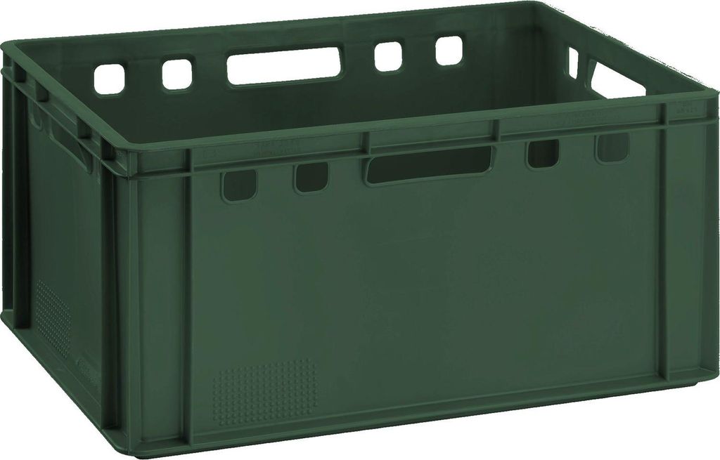 Fleischkiste E3 dunkelgrün 60x40x30cm Lagerkiste Eurobox Produktbild 