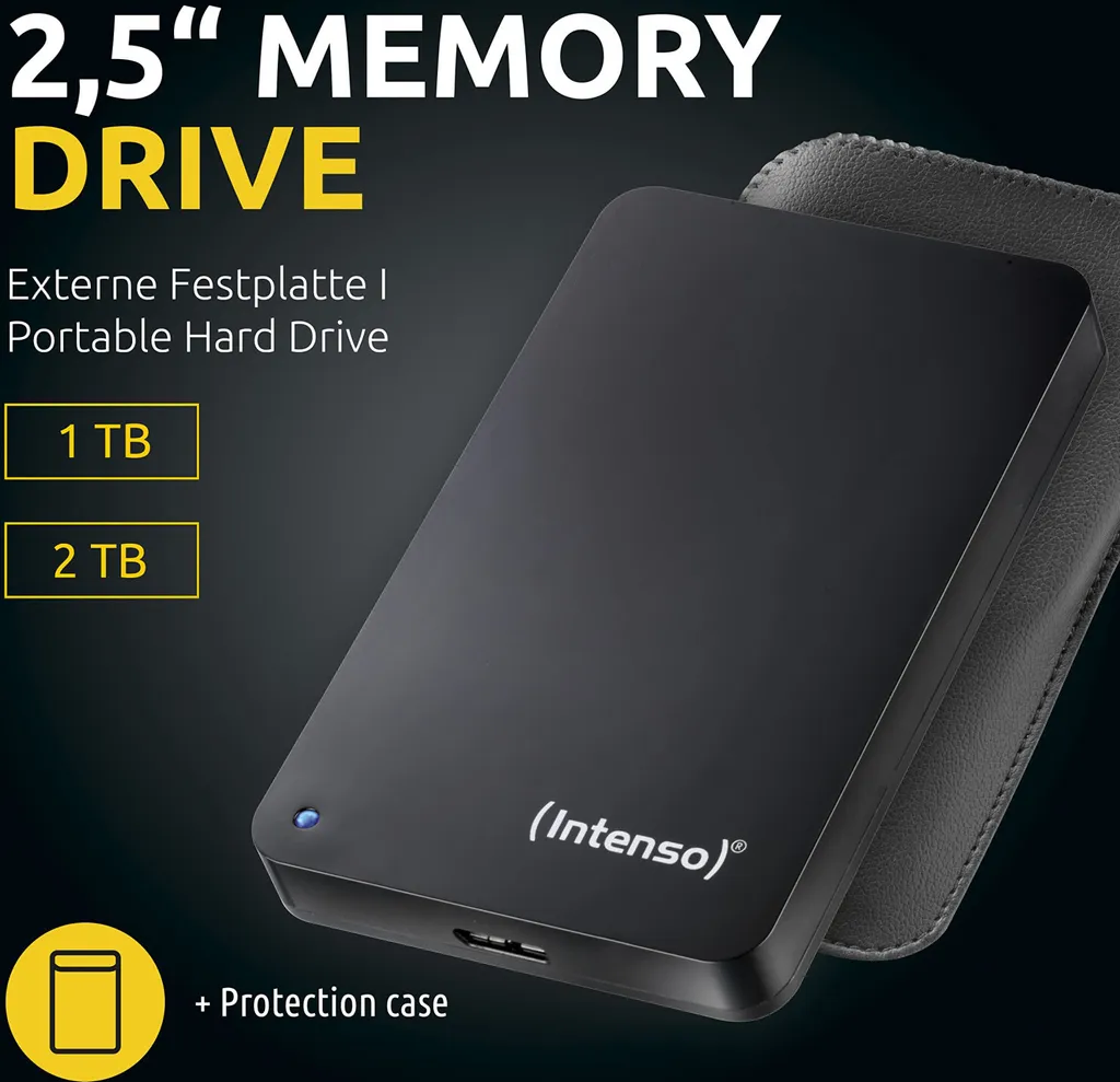 Hard Disk Esterno 1TB Intenso Memory Drive USB 3.0 Nero Opaco - 15
