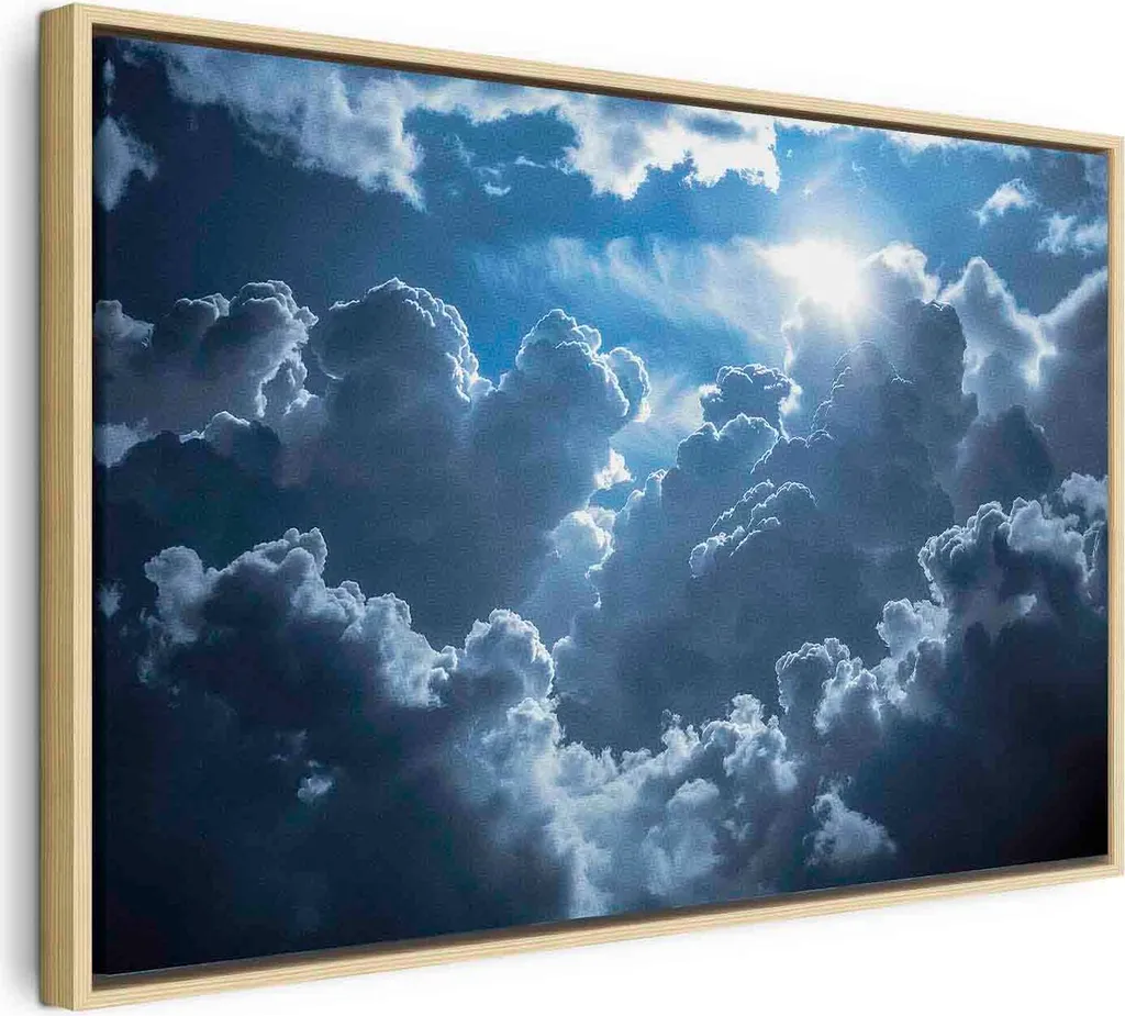 Quadro Emozionale Sole e Nuvole 60x40 - Stampa Artistica su Tela