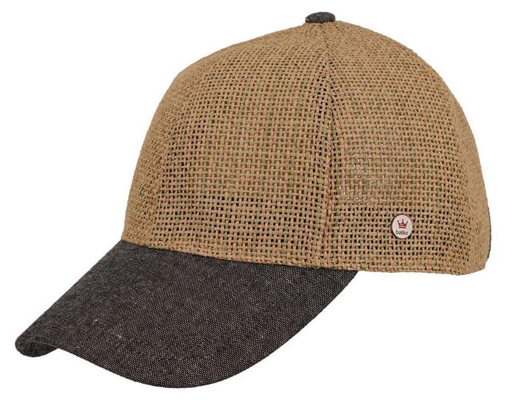 Balke Seegras verstellbare Baseball Cap aus 100% Papier und 100% Leinen in schwarz