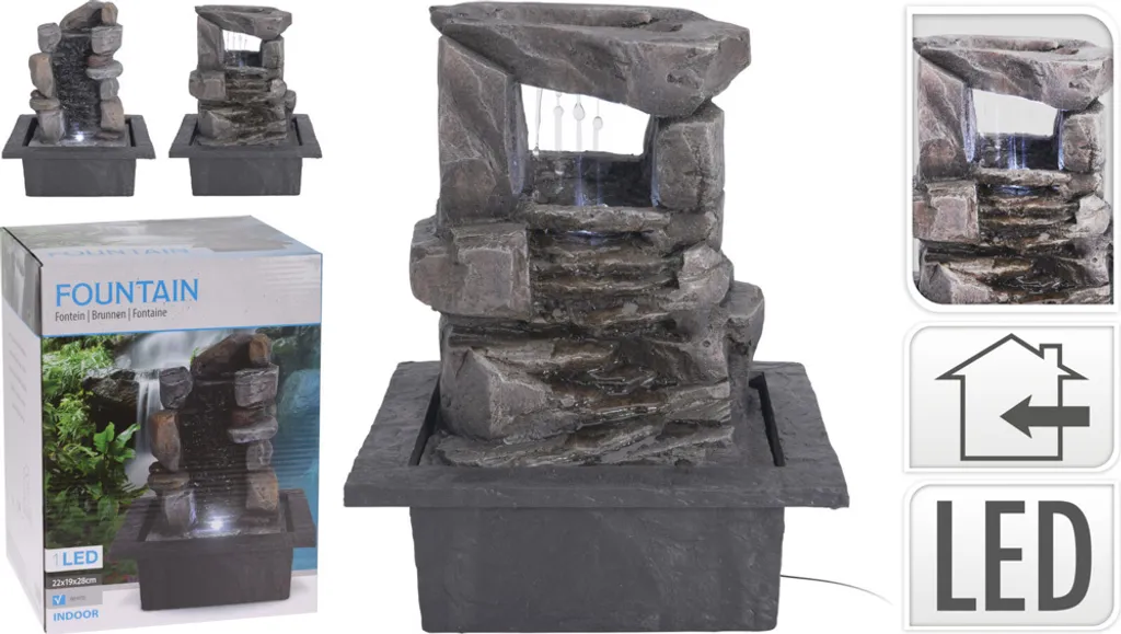 Fontaine d'intérieur zen WATERFALL pour relaxation et méditation - 2