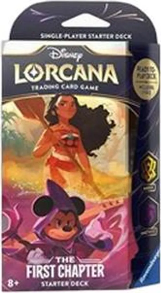 Deck Lorcana Ambre et Améthyste avec Booster Inclus Le Premier Chapitre