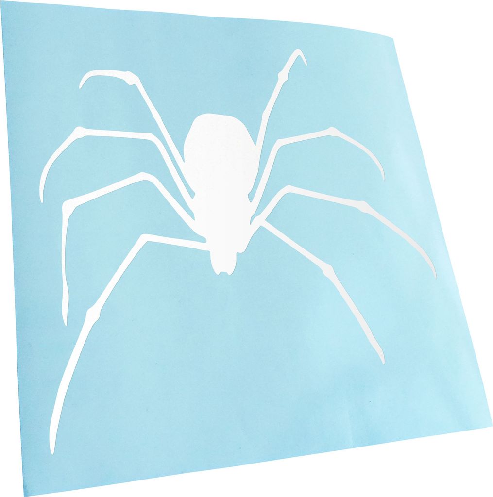 hauptsachebeklebt Kiwistar - Autoaufkleber - Spinne Spider Silhouette 2 Heckscheibe - Aufkleber für Auto Kfz Fahrrad, LKW, Truck Mofa