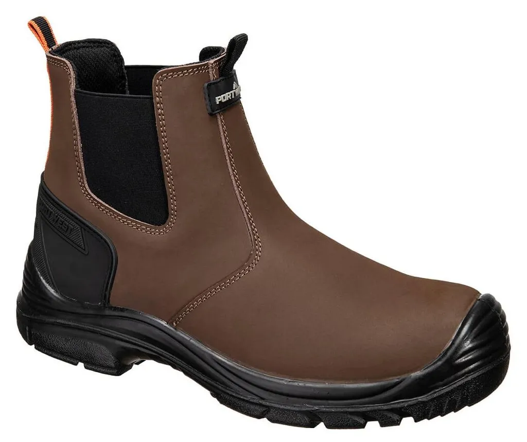Chaussures de Sécurité Montantes Portwest S7 Marron et Noir Taille 36