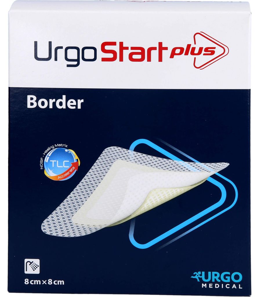 Urgostart Plus Border 8x8 cm Wundverband 10 St Produktbild 