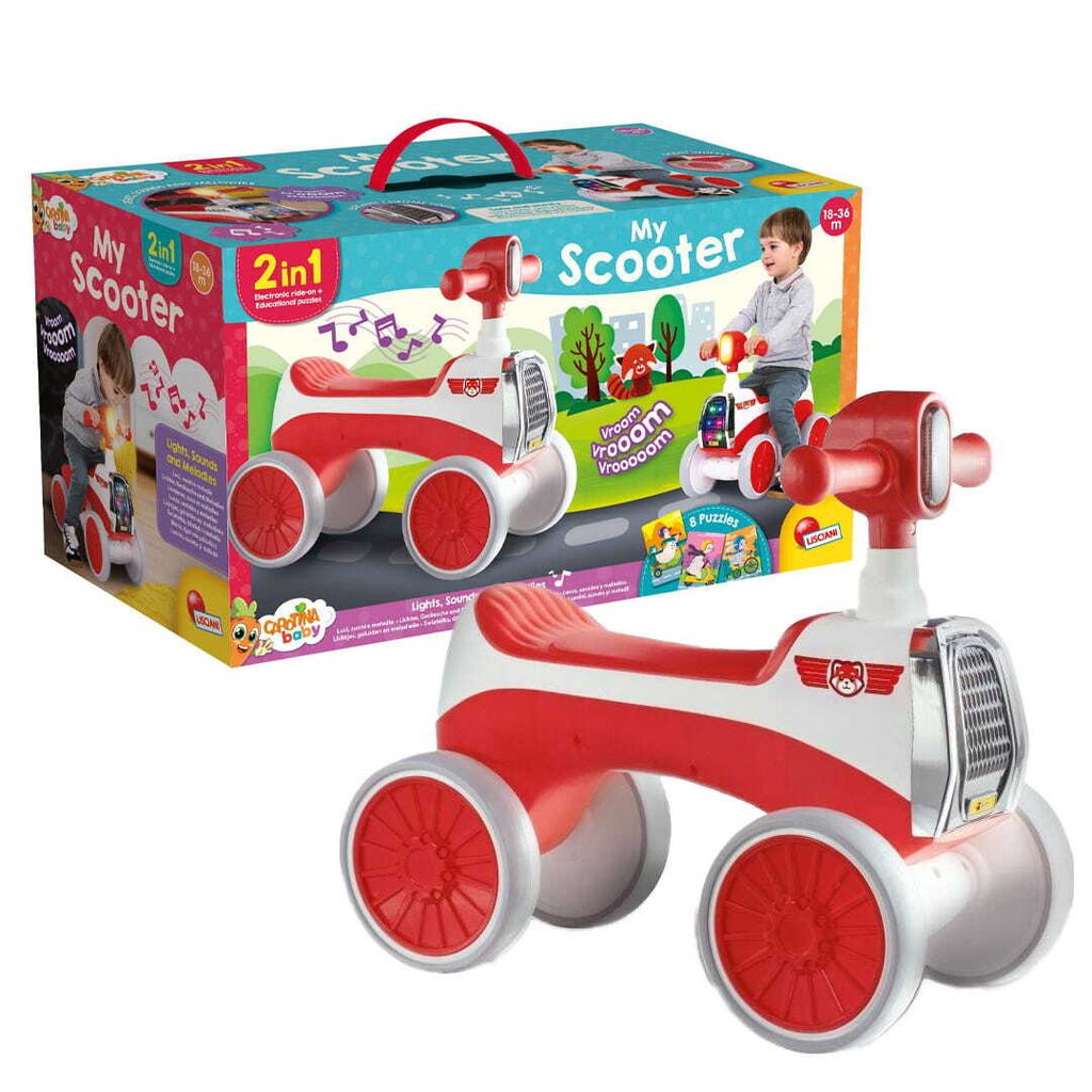 DANTE Lisciani Carotina Rutschauto mit Spielen 02235