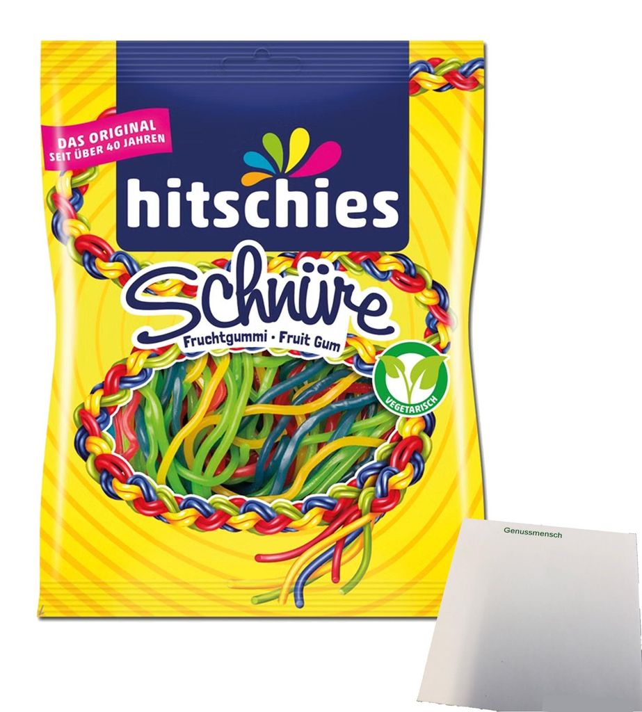 Hitschies Schnüre Fan Edition (125g Beutel) + usy Block