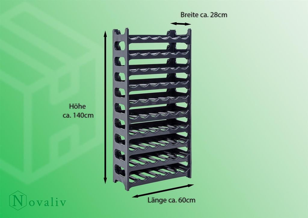 Novaliv casier à bouteilles pour 60 bouteilles | casier à Image du produit 