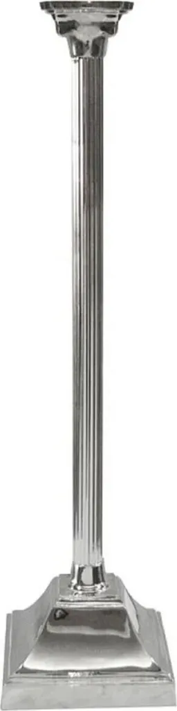 Bougeoir Argenté Style Baroque 81 cm - Chandelier Aluminium de Luxe