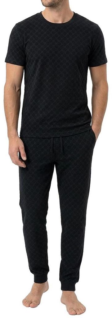 JOOP! Leisure Schlafanzug Set aus langer Hose und T-Shirt, Hose mit Gummibund und Bindeband, Elastisches Material für hohen Komfort
