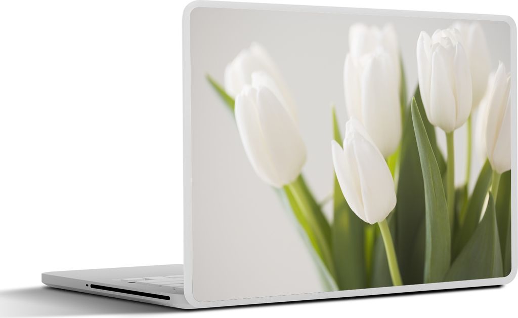MuchoWow Laptop Aufkleber Sticker Cover Bild von mehreren Tulpen 30x22 cm - Laptop-Sticker