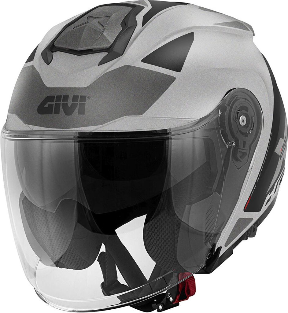 Jet Helm GIVI X25 Target Mattschwarzes Titan größe S