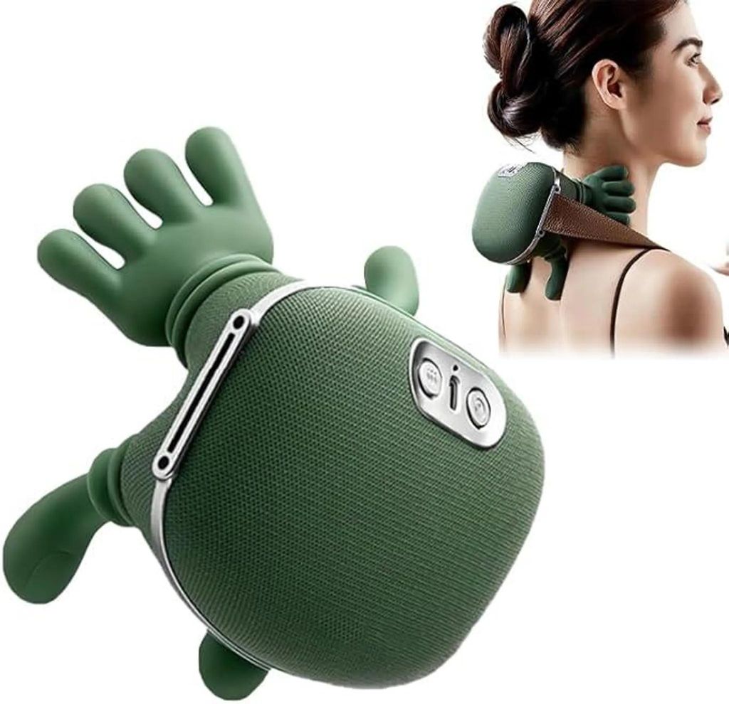 Bionisches Shiatsu Massagegerät mit Wärme – 4D Nacken- & Produktbild 