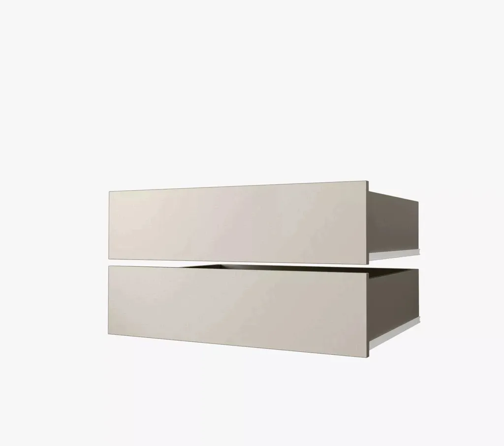 Cassetti Interni Armadio 40cm Lorena Cashmere - Set 2 Pezzi Robusti