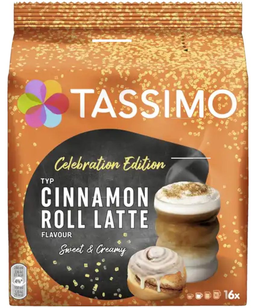 Tassimo Celebration Edition typ Cinnamon Roll Latte, kávová Obrázok produktu 
