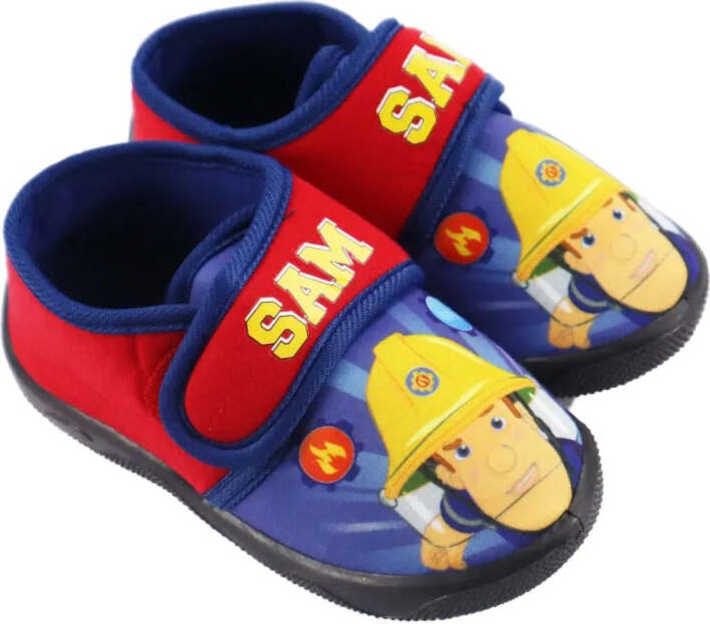 Feuerwehrmann Sam Kinder Kita Hausschuhe Slipper Produktbild 1