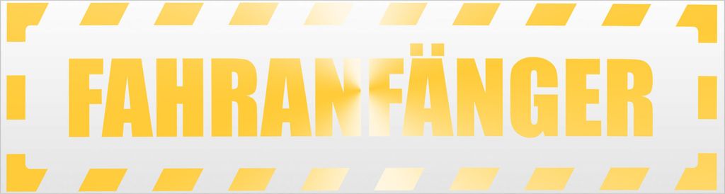 Kiwistar Fahranfänger gestreift Magnetschild Schild magnetisch - 30cm Gelb - reflektierend - Magnetfolie für Auto PKW Kfz