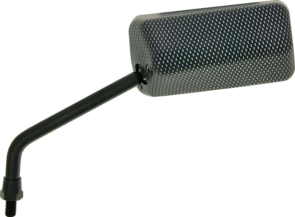 Spiegel F1 links kurzes M8 Gewinde Carbon matt Mofa Roller Moped ATV Quad Tuning