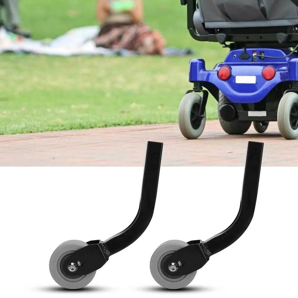 Roulette pour scooter de mobilité increvable en polyuréthane noir 80mm