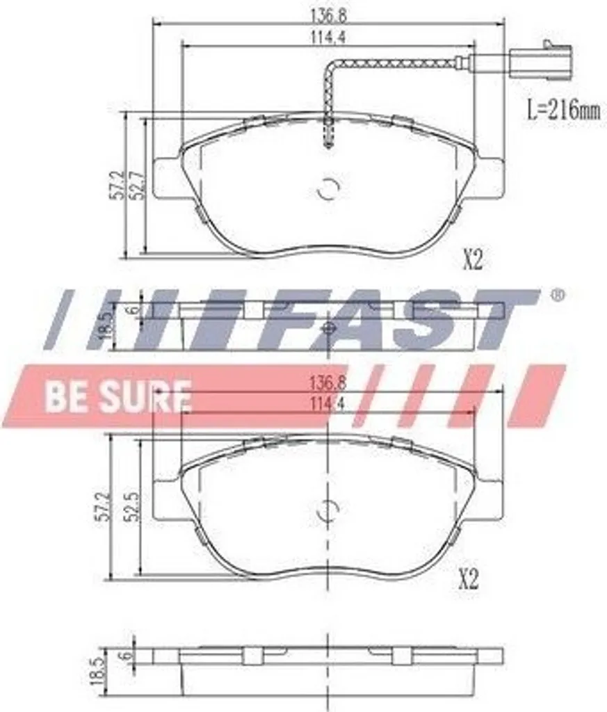Plaquettes de frein avant FT29144 : Stop aux sifflements sur Fiat 500