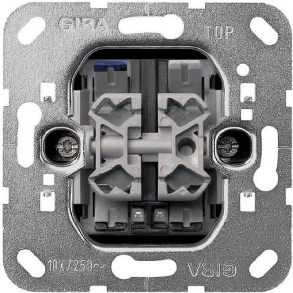 Interrupteur de contrôle Gira série 10 AX 250 V avec LED orange, 1 pièce