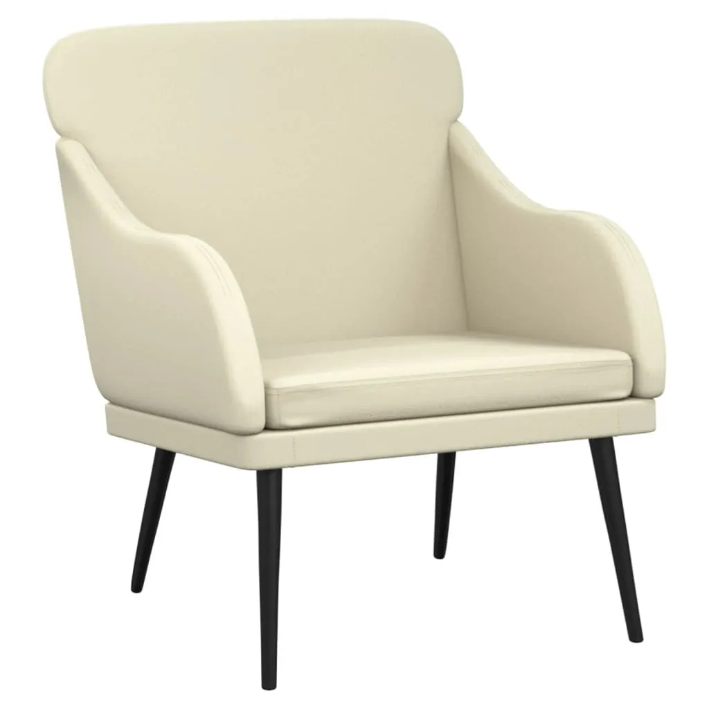 Poltrona SYFAX™ Crema Pelle Finta - Trasforma il tuo Living 63x76x80