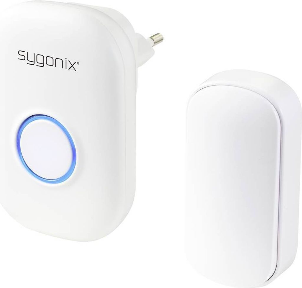 Sygonix SY-5225388 Funkklingel Komplett-Set batterielos, Produktbild 