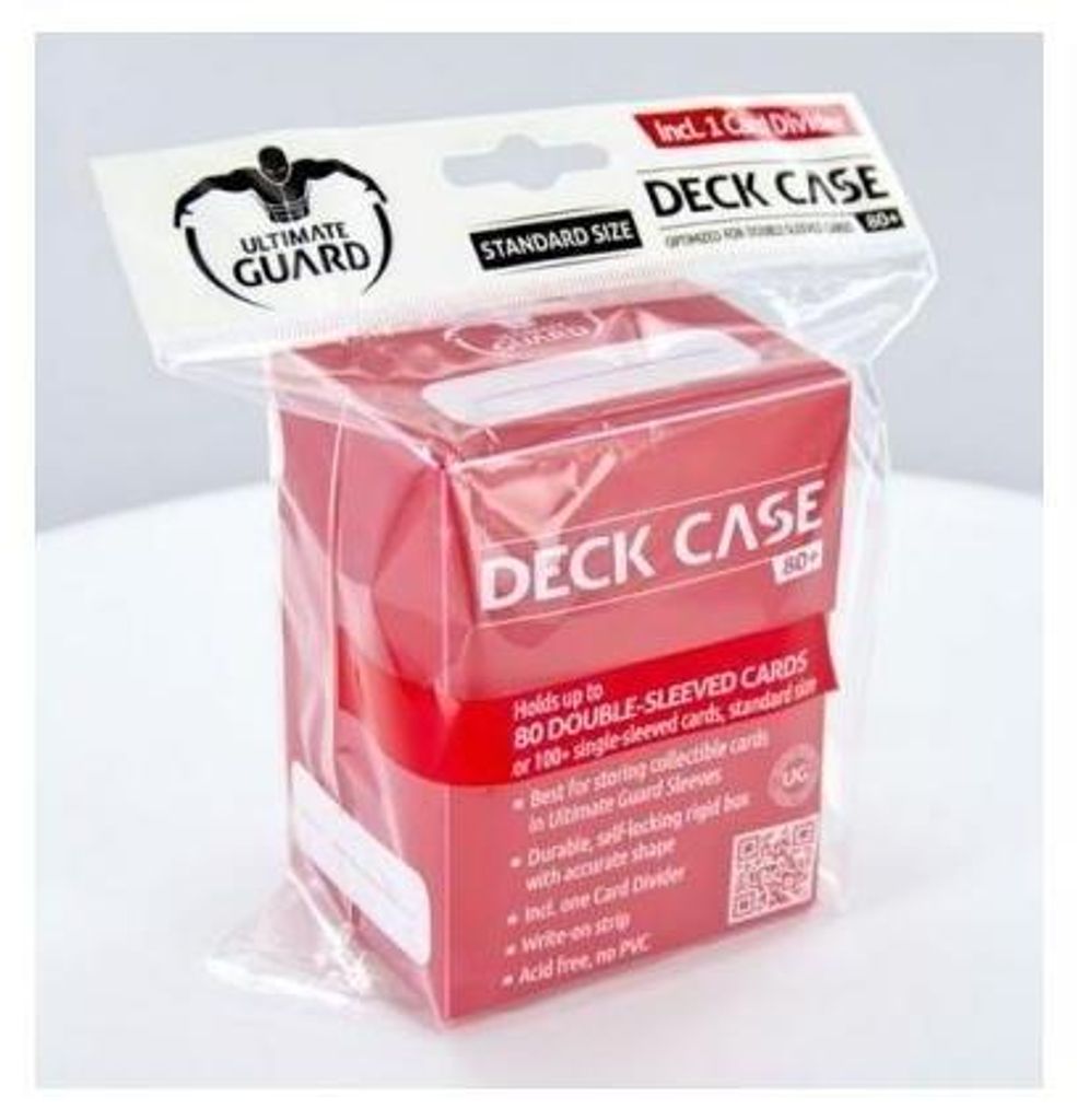 Ultimate Guard: Scatolina Porta Carte 80+ - Rossa – Imagen del producto 