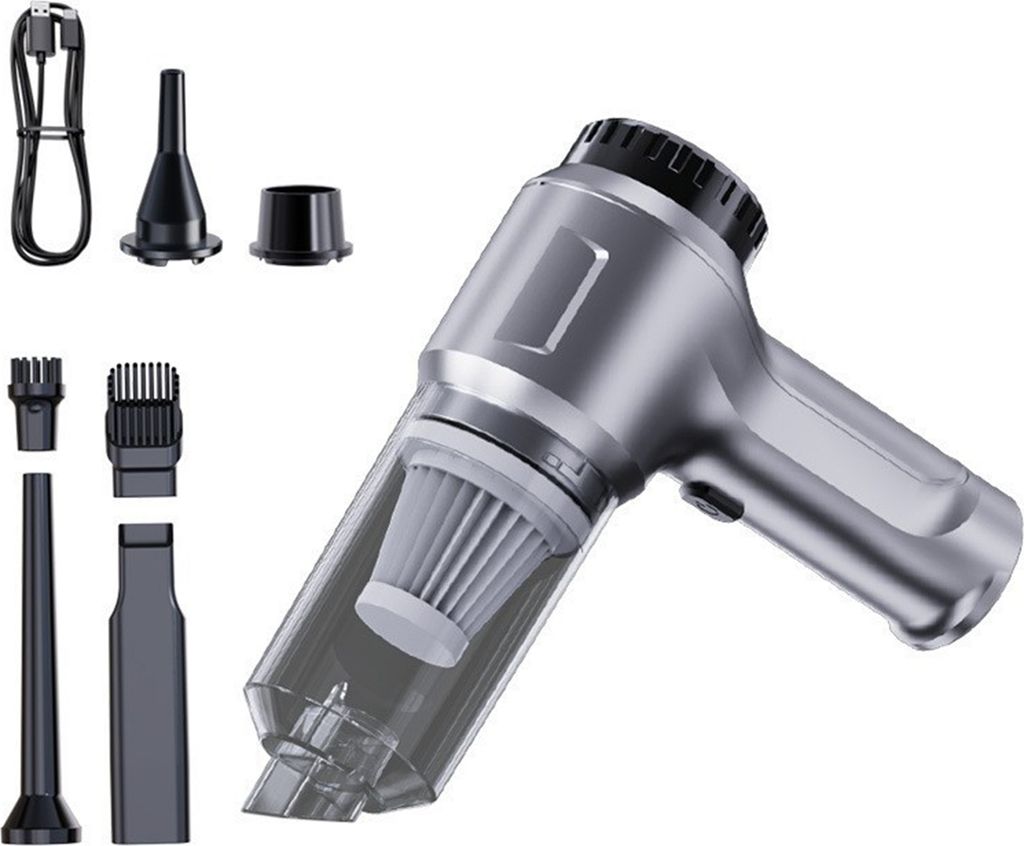 4in1 Akku Handstaubsauger kabellos, 11000Pa Mini-Autostaubsauger, 4000mAh Staubsauger, starke Saugkraft, für Tierhaare, Auto, Haus