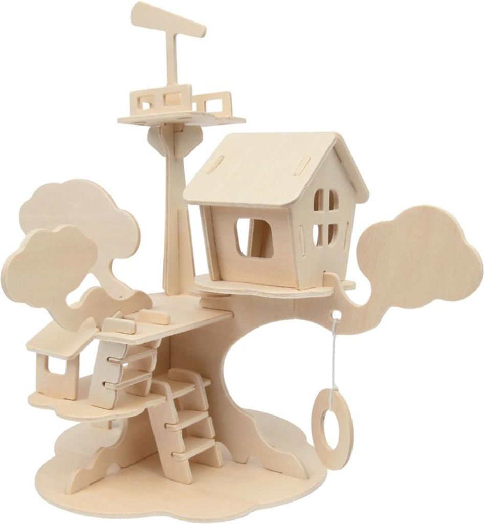 Marabu 0317000000011 Marabu KiDS Puzzle 3D « Cabane dans Image du produit 
