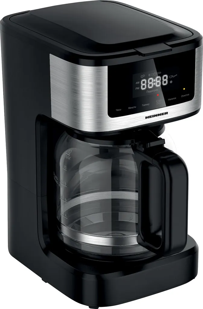Cafetière Heinner HCM-DD900BKSS 900W 1,8L programmable Noir et Inox