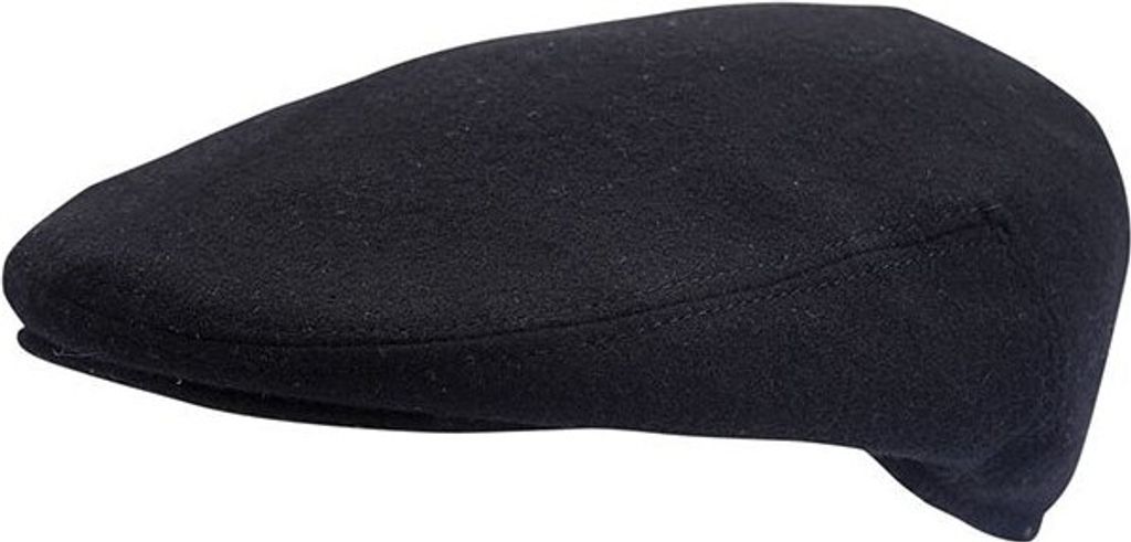 Horka Tweed Baskenmütze Schwarz 55 cm Schwarz 55 cm