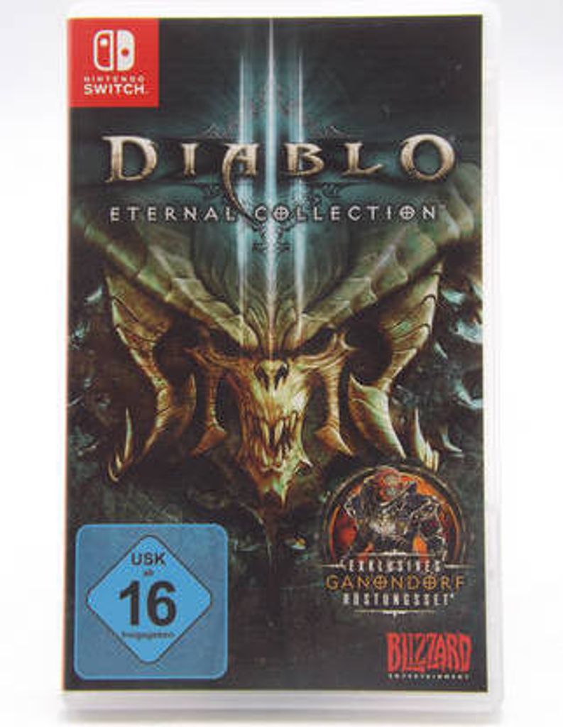 A video game case for Diablo 3 - Eternal Collection on Nintendo Switch.