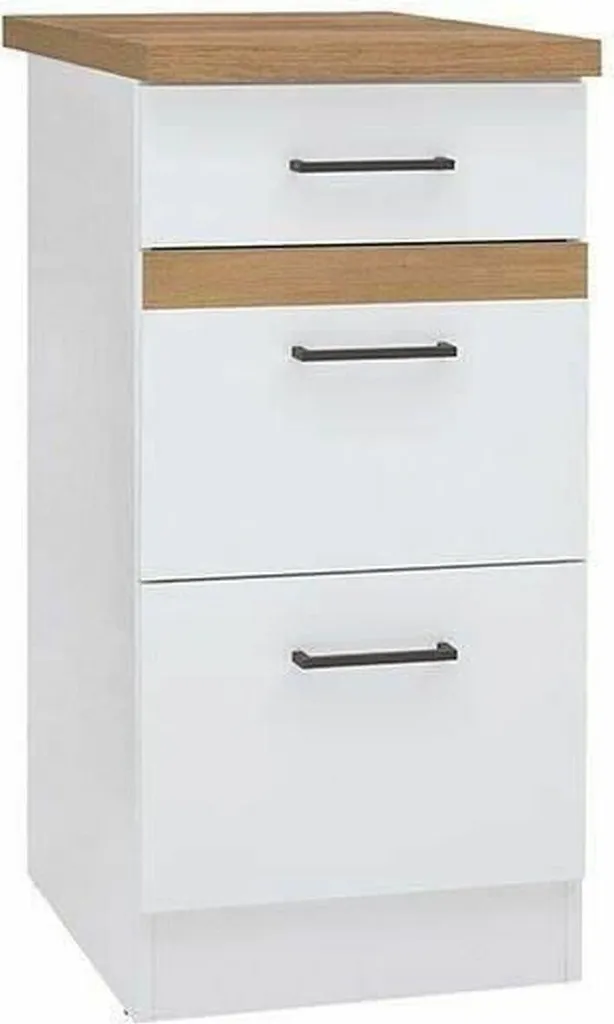 Meuble de Cuisine Junona 40 cm Blanc : Optimisez vos Petits Espaces