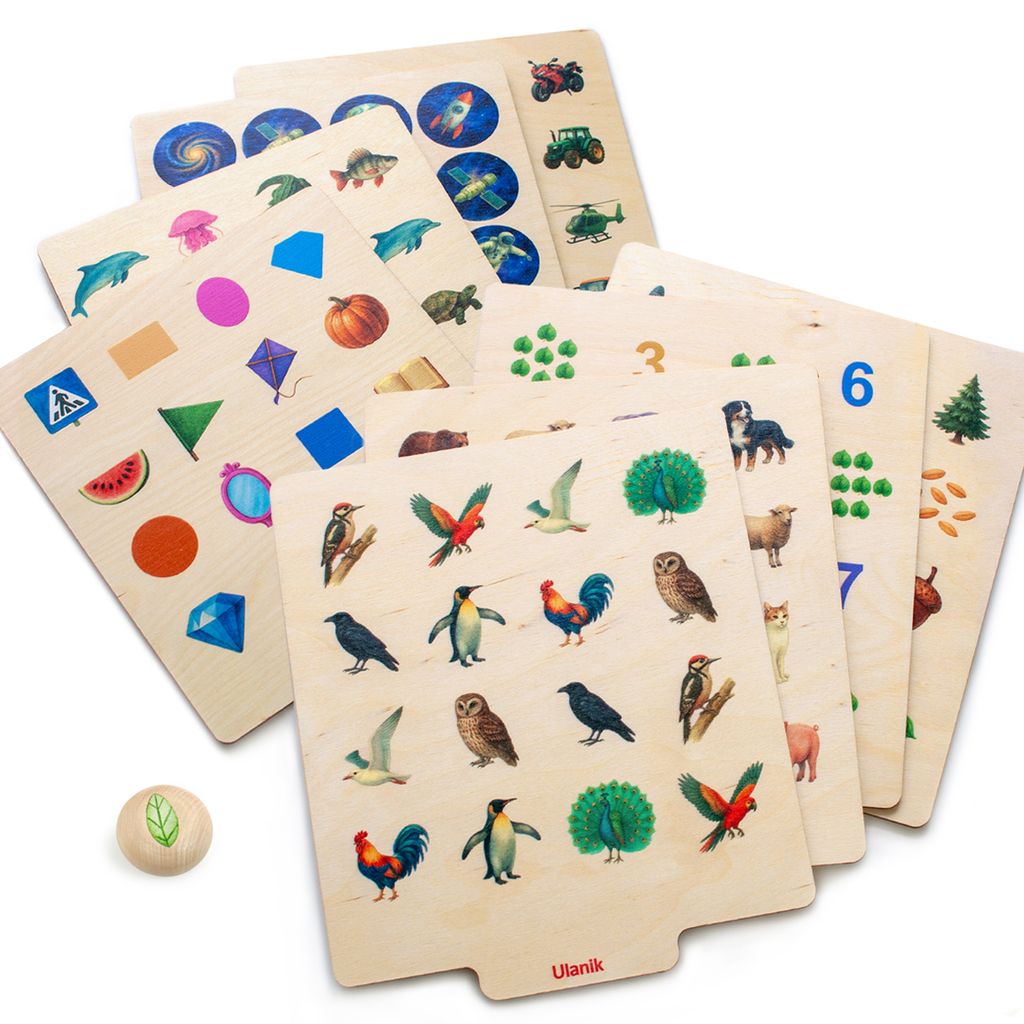 Ergänzungskarten zum Gedächtnisspiel für Kinder ECO Blättchen